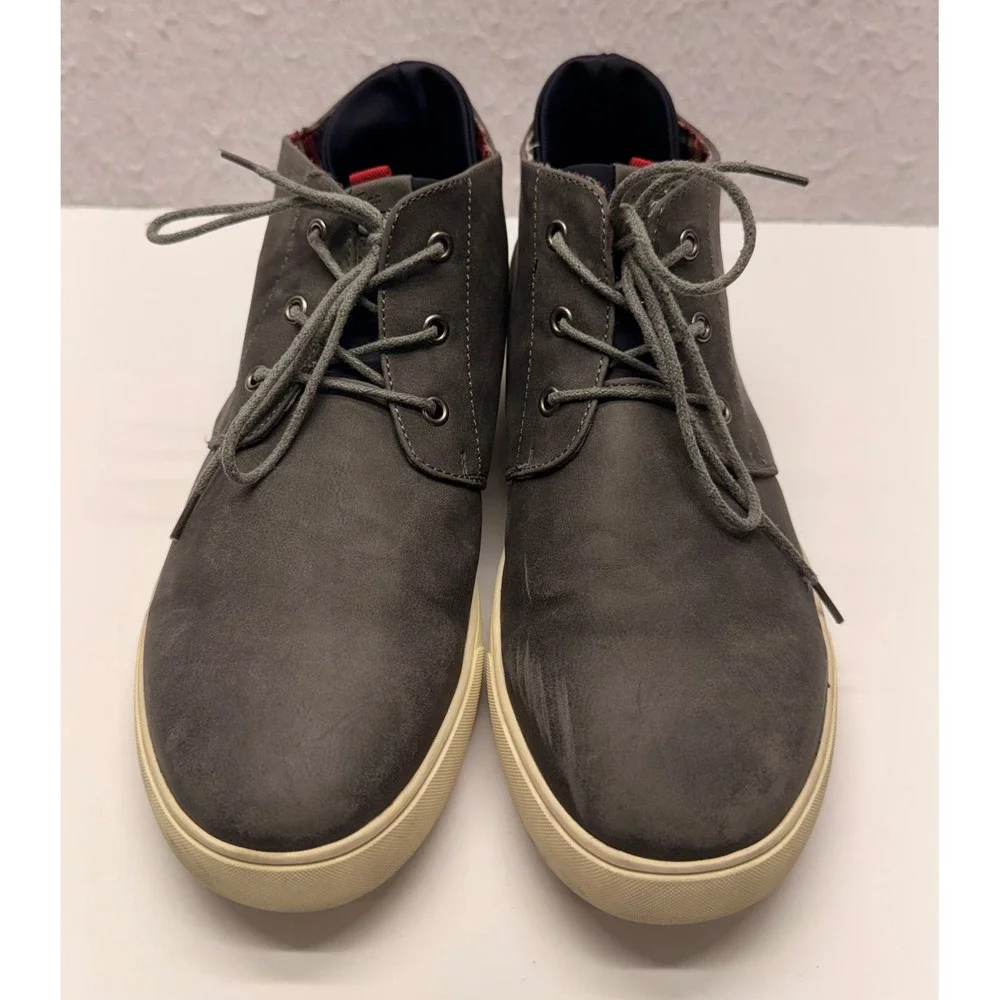 Flag & Anthem Weston Mens Grey Chukka Boots FA19FW003 Size 11 Plaid Lined